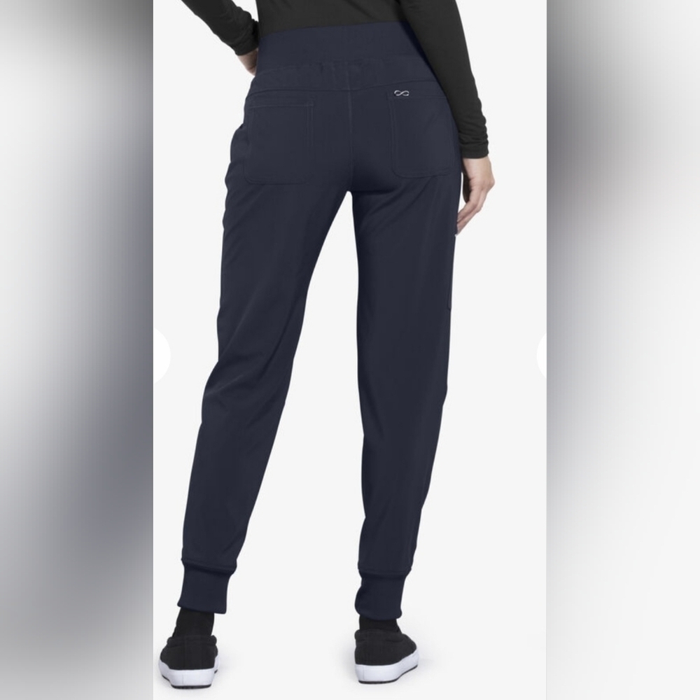 Infinity Women's 5-Pocket STRETCH Tapered Jogger Cargo Scrub Pants - XL TALL - Picture 2 of 12